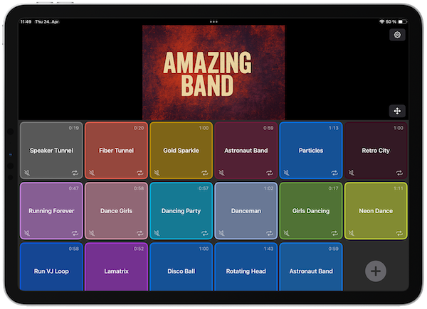 Stage Cue App Interface on iPad