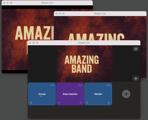 Stage Cue being used in a live performance setting