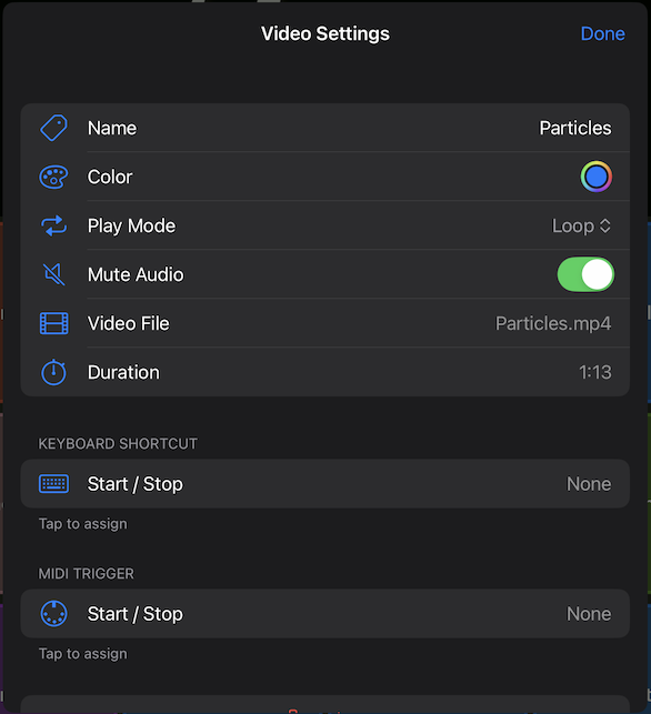 Video Settings